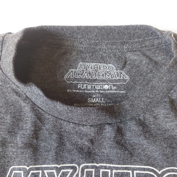My Hero Academia Funimation Dark Gray T-Shirt, Small - Picture 3 of 5